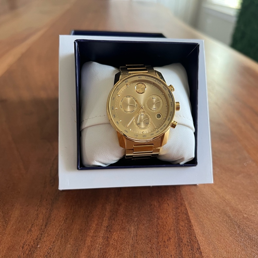 Movado Bold Verso Gold Watch